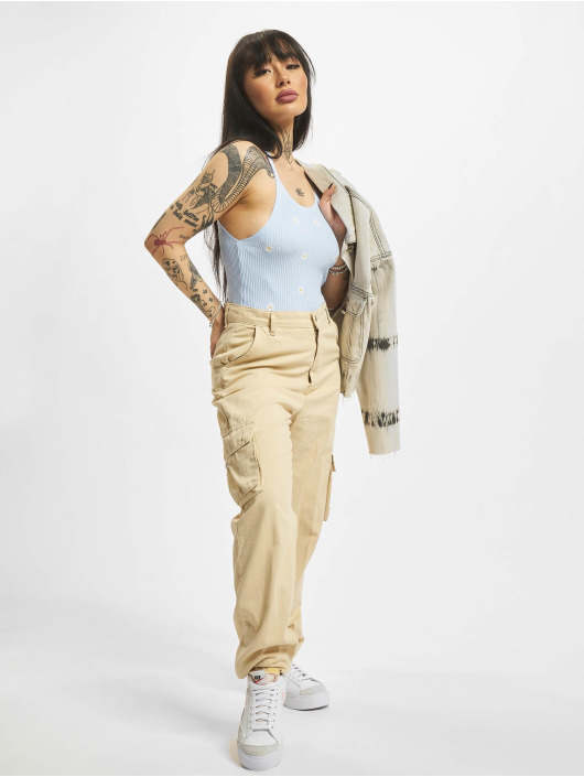 Only Tops sans manche Daisy bleu